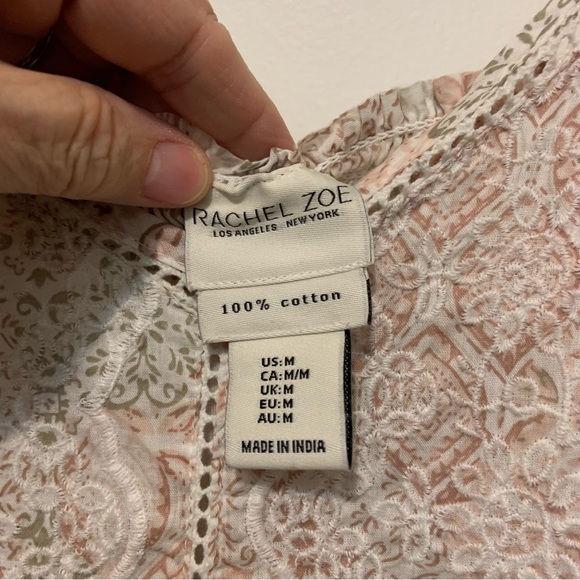 Rachel Zoe Boho Lace Ruffle Midi Dress - Size Medium - Picture 9 of 16